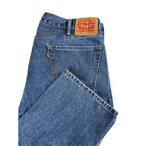 Levi's 505 Jeans 40x30 Men's Blue Regular Fit Straight Leg Cotton Denim Med Wash